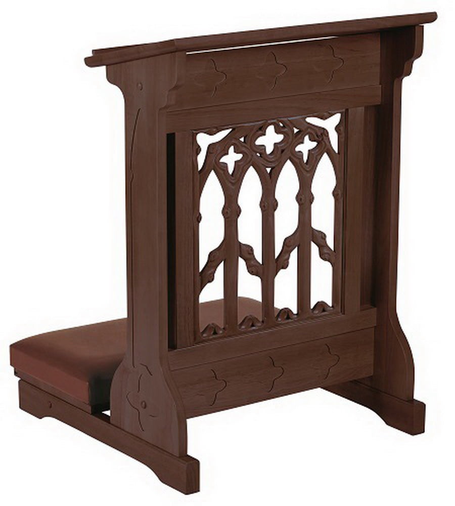 Robert Smith YD935 Canterbury Padded Kneeler - Walnut Stain