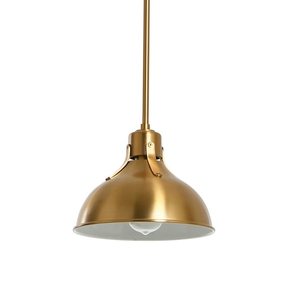 Robert Stevenson Lighting Cooper - Metal Ceiling Light with Shade, Brushed Gold