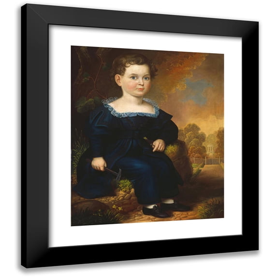 Robert Street 20x23 Black Modern Framed Museum Art Print Titled - George Washington Deal (1834)