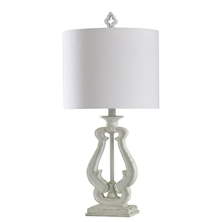 Distressed white cheap table lamp