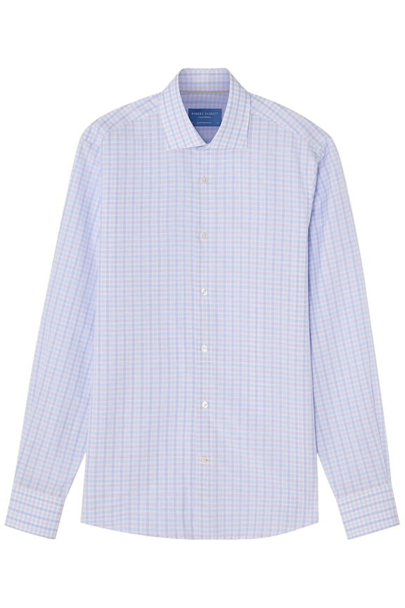 mens Reynolds Check Linen-Blend Shirt, 16