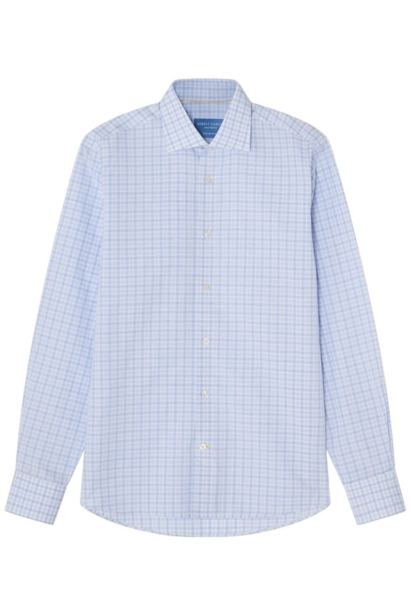 mens Reynolds Check Linen-Blend Shirt, 17