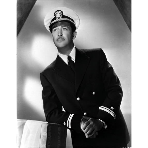 Robert Taylor posed in Navy Uniform Photo Print (24 x 30)