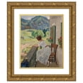 thumbnail image 1 of Robert Voelcker 12x14 Gold Ornate Wood Frame and Double Matted Museum Art Print Titled - Beautiful View, 1 of 4