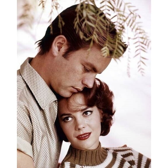 Robert Wagner & Natalie Wood 1950's loving portrait 24x36 inch poster