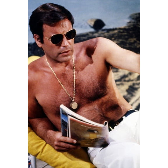 Robert Wagner Switch Barechested Hunky Portrait Wearing Medallion 24X36 Poster