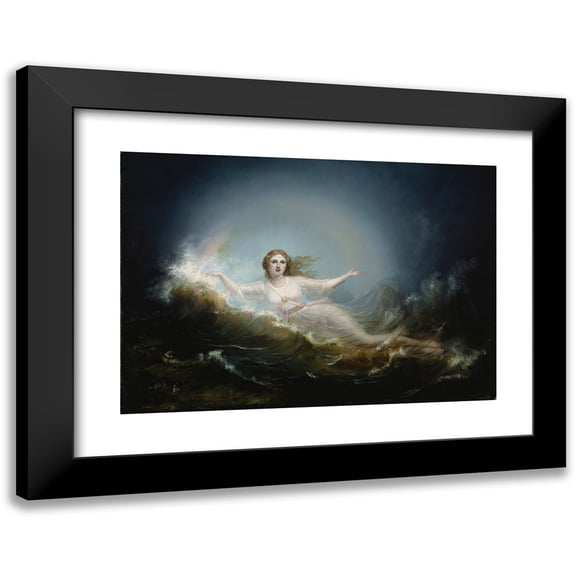 Robert Wilhelm Ekman 14x11 Black Modern Framed Museum Art Print Titled - Weather (1860)