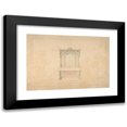 thumbnail image 1 of Robert William Hume 18x14 Black Modern Framed Museum Art Print Titled - Design for Cabinet Pianoforte, Francois Premier Style (1835-1900), 1 of 5