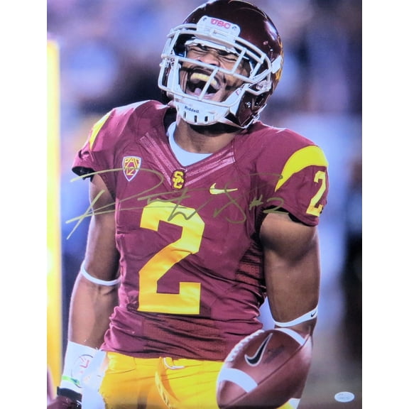 Robert Woods Signed Autographed 16X20 Photo USC Trojans Scream Gold Ink JSA COA
