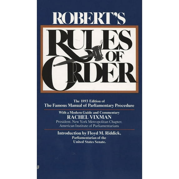 Robert's Rules of Order, (Paperback)