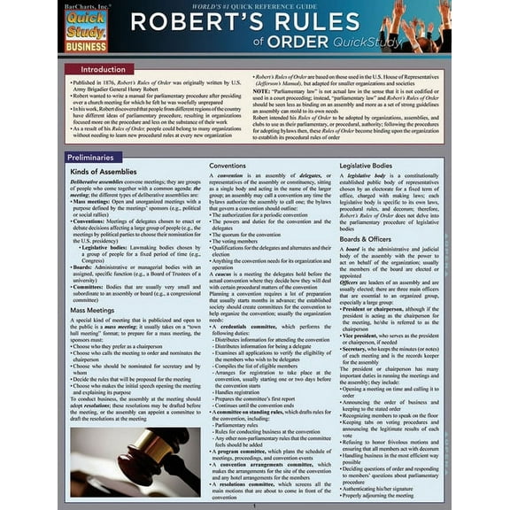 Robert's Rules Of Order (Other)