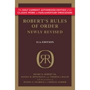 HENRY M. III ROBERT Robert's Rules of Order
