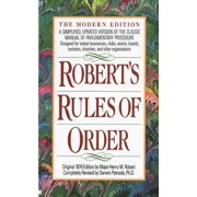 HENRY M ROBERT Robert's Rules of Order: A Simplified, Updated Version of the Classic Manual of Parliamentary Procedure (Paperback)