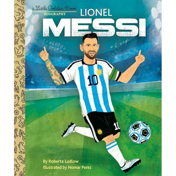 Pre-Owned Lionel Messi A Little Golden Book Biography Hardcover