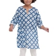 thumbnail image 1 of Roberta Roller Rabbit Girls Jemina Kurta 4 Years Blue, 1 of 2