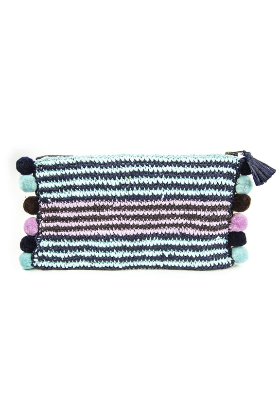 Roberta Roller Rabbit Hanai Silk Raffia Clutch One Size Multicolor