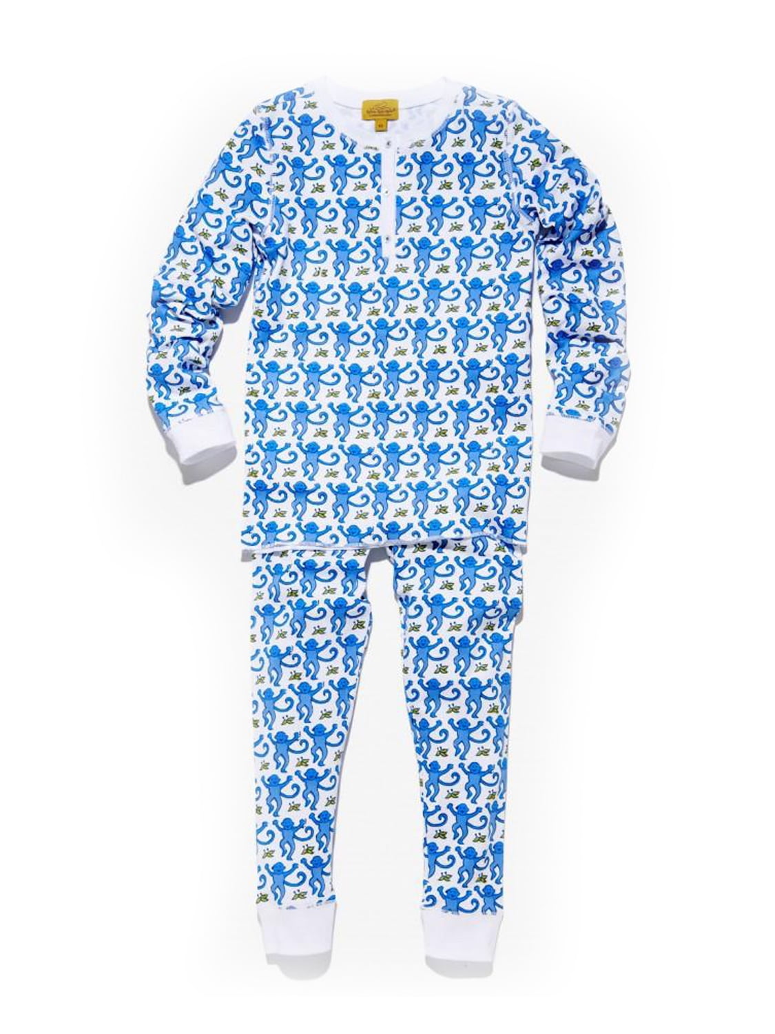 Roberta Roller Rabbit Kids Monkey Pajamas 6 Years Blue Walmart