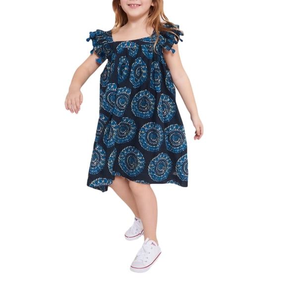 Roberta Roller Rabbit Little Girls Ambrose Vickey Dress 2 Years Indigo