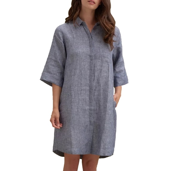 Roberta Roller Rabbit Women's Angela Dress Small Navy Blue