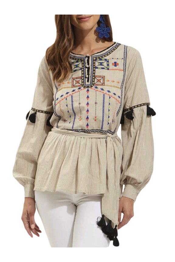 Roberta Roller Rabbit Women's Asmae Top Small Sand