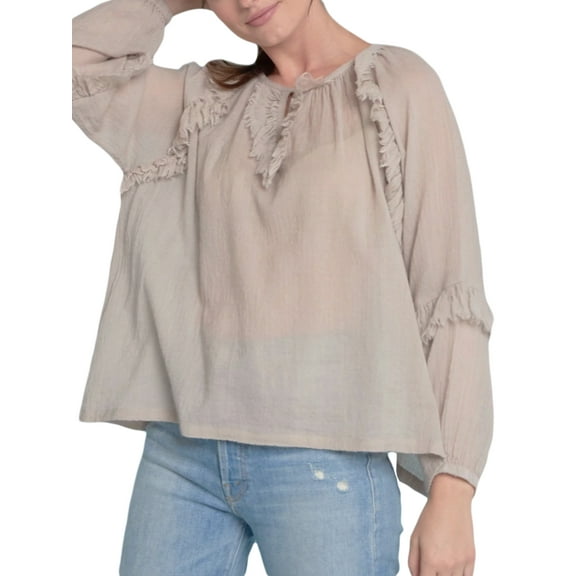 Roberta Roller Rabbit Women's Diane Top Small Latte