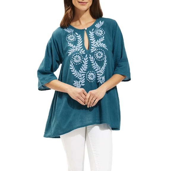 Roberta Roller Rabbit Women's Frankie Top X-Small Teal