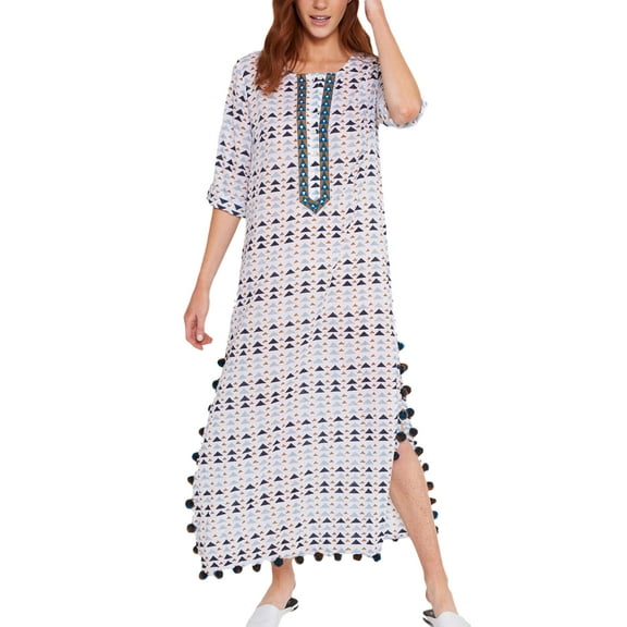 Roberta Roller Rabbit Women's Gideon Tekka Long Kurta Small Cloud
