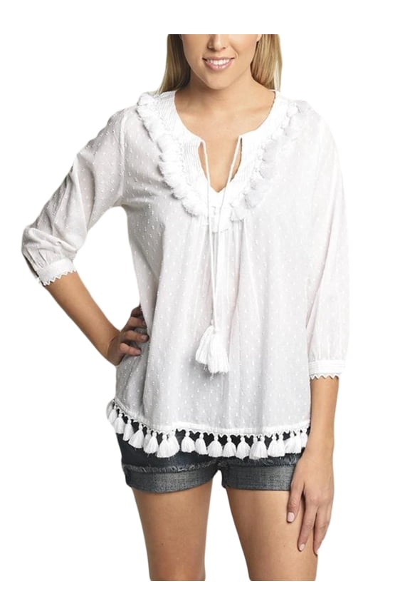 Roberta Roller Rabbit Women's Hafsa Top Medium White