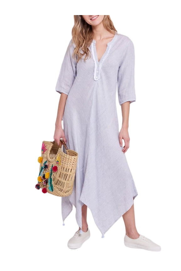 Roberta Roller Rabbit Women's Jeni Stripe Berenice Dress Medium Blue