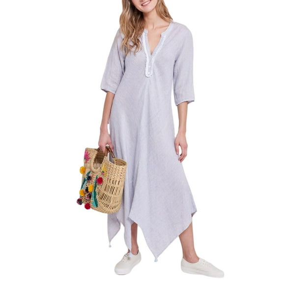 Roberta Roller Rabbit Women's Jeni Stripe Berenice Dress X-Small Blue