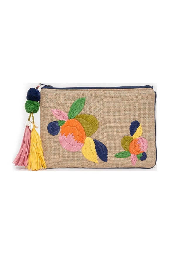 Roberta Roller Rabbit Women's Jute & Raffia Ardelle Clutch One Size Multicolor