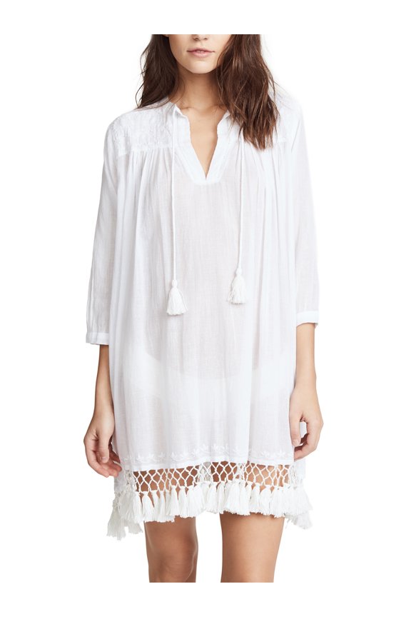 Roberta Roller Rabbit Women's Lucknow Serafina Tunic Large White