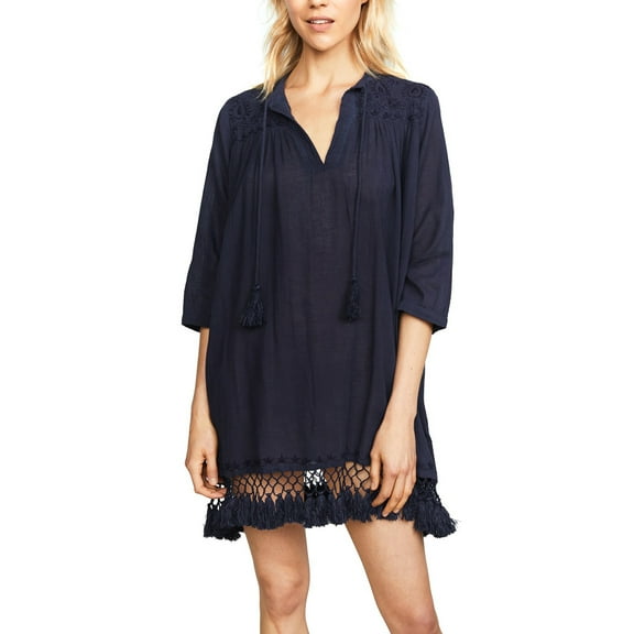 Roberta Roller Rabbit Women's Lucknow Serafina Tunic Medium Navy Blue