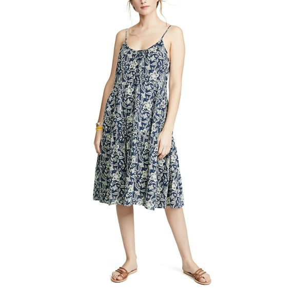 Roberta Roller Rabbit Women's Pom Dakota Dress Medium Navy Blue