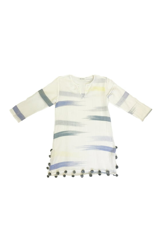 Roberta Roller Rabbit Women's Sag Harbor Tasseled Kurta Small Natural