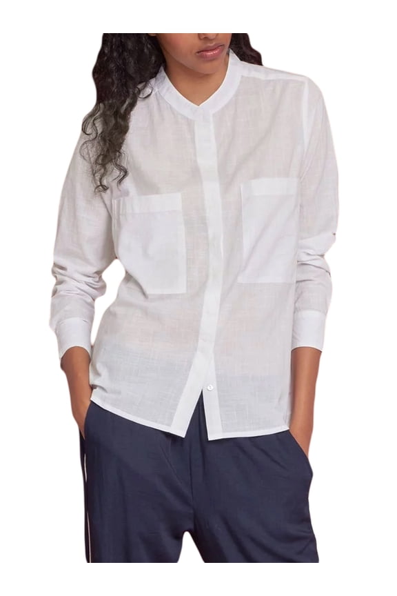 Roberta Roller Rabbit Women's Sahana Shirt Medium Off-White