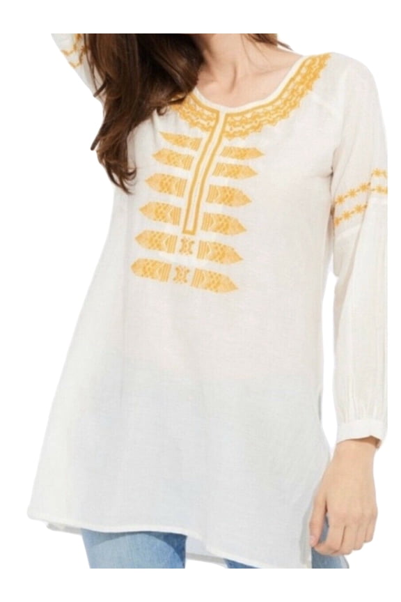 Roberta Roller Rabbit Women's Tati Emb Tunic X-Small Ivory/Gold