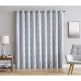 thumbnail image 1 of Roberta Total Blackout Grommet Patio Curtain Blocks 100% Sunlight 4 Layers High Density & Noise Reduction Fabric Energy Efficient (Patio 110" W x 96" L, White), 1 of 4