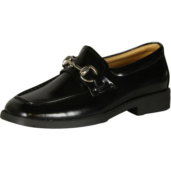Robertino Boys 324 Slip On Loafers with Chain Shoes