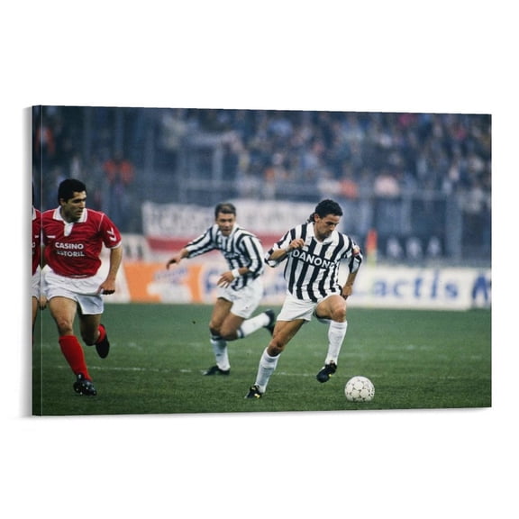 Roberto Baggio Footballer Player Poster Canvas Wall Art Poster Decorative Bedroom Modern Home Print Picture Artworks Posters 24x36inch(60x90cm)