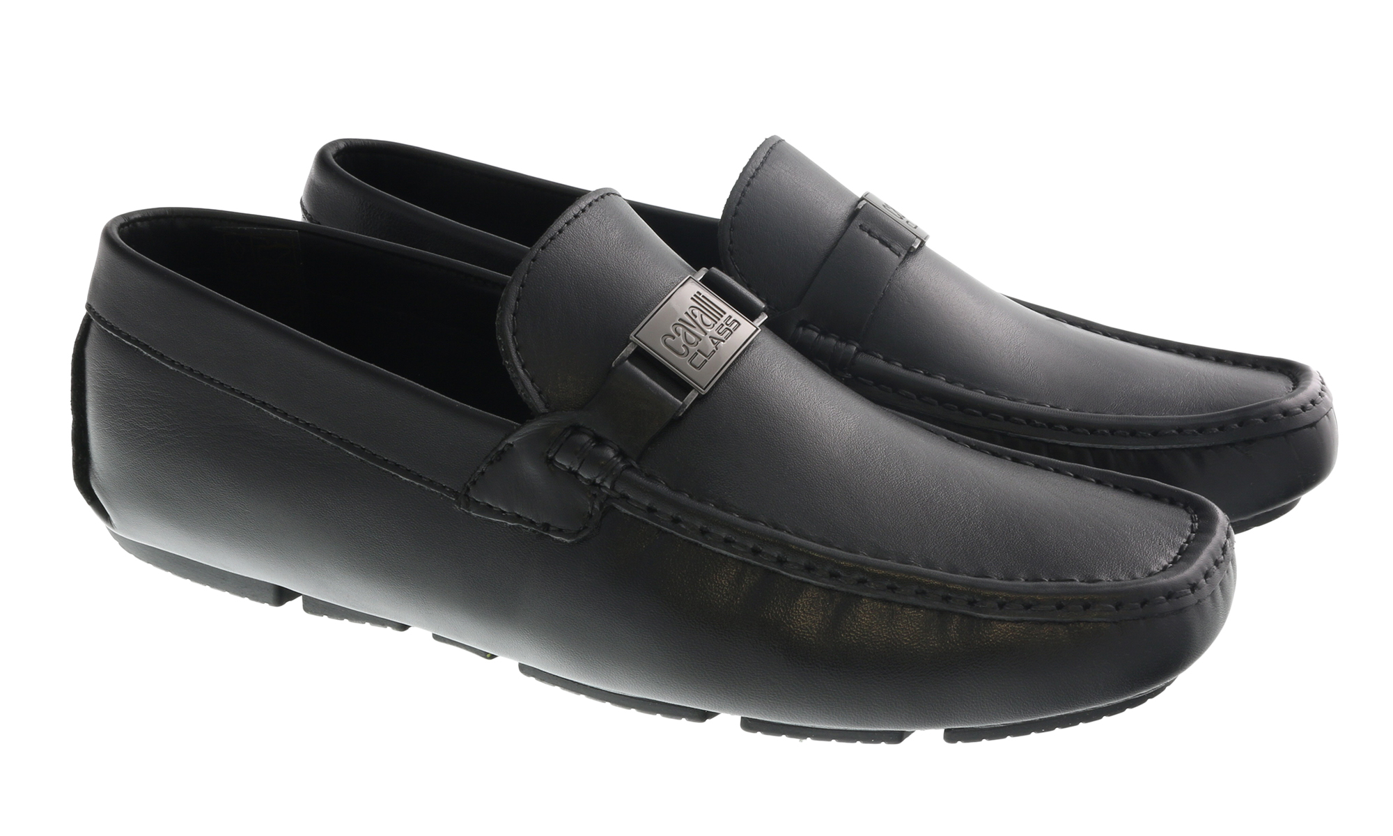 Cavalli Class Black Men\'s Dress Shoes Roberto Cavalli Men main image 2