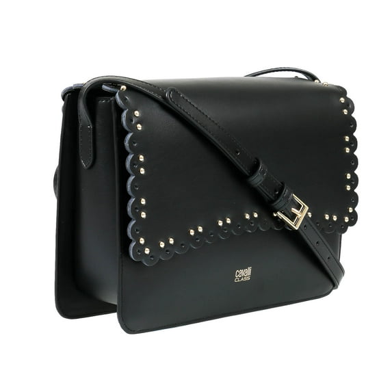Roberto Cavalli Class GWLPEZ 999 Leolace 003 Black Shoulder Bag