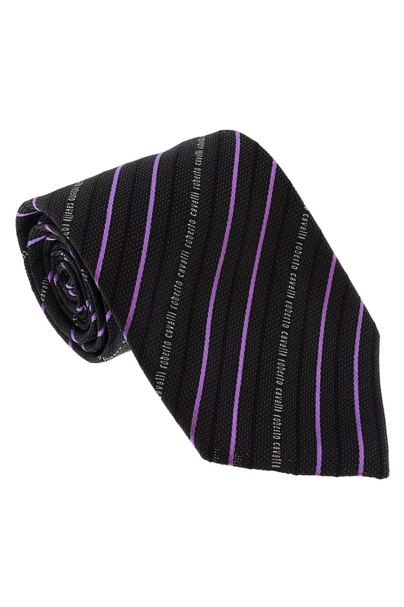 ESZ042 D1355 Dark Grey/ Violet Regimental Stripe Tie for Mens