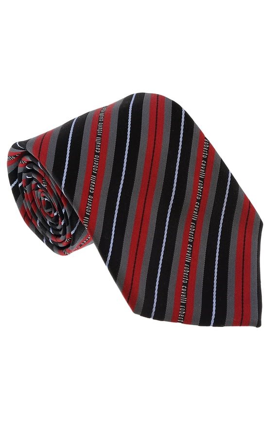 ESZ047 02000 Red Regimental Stripe Tie for Mens