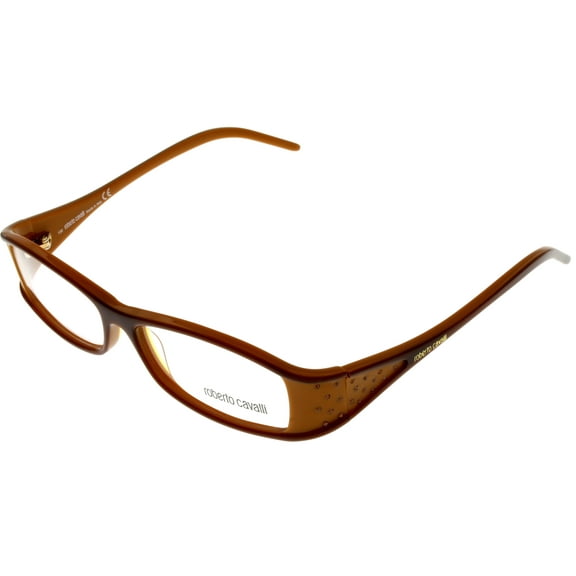 Roberto Cavalli Eyeglasses Frame Women Brown Caramel Rectangular RC198 M79
