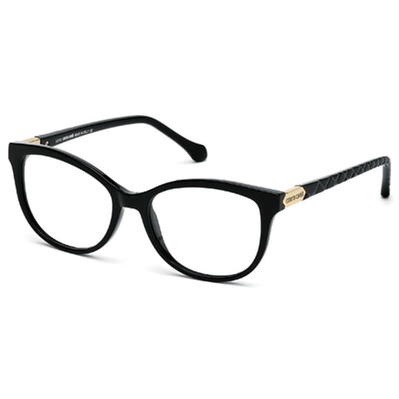 Roberto Cavalli Eyeglasses RC0752 001 Shiny Black / Clear Lens