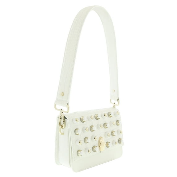 Roberto Cavalli GQLPAS 10 White Milano Rmx 0 Medium Shoulder Bag