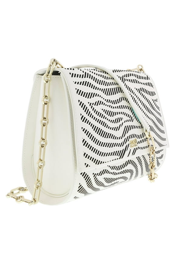 GQLPAZ B20 White/Black Audrey 001 Small Shoulder Bag