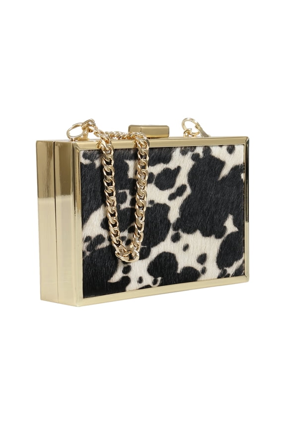 HXLPA7 C15 Black/ White Box Clutch