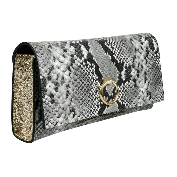 Roberto Cavalli HXLPDM 001 Grey Shoulder Bag